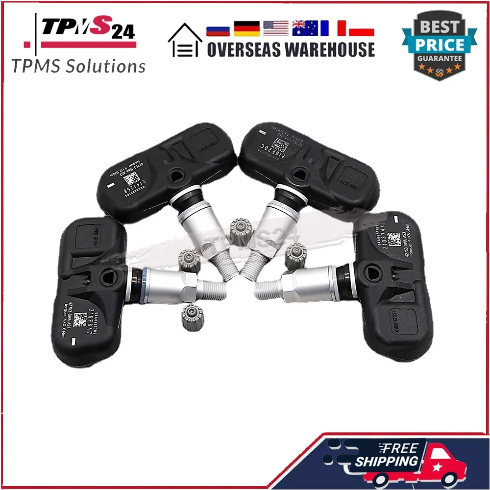 4 Комплекта Датчиков Системы Контроля Давления В Шинах TPMS Для HONDA Accord CRV S2000 315 МГц