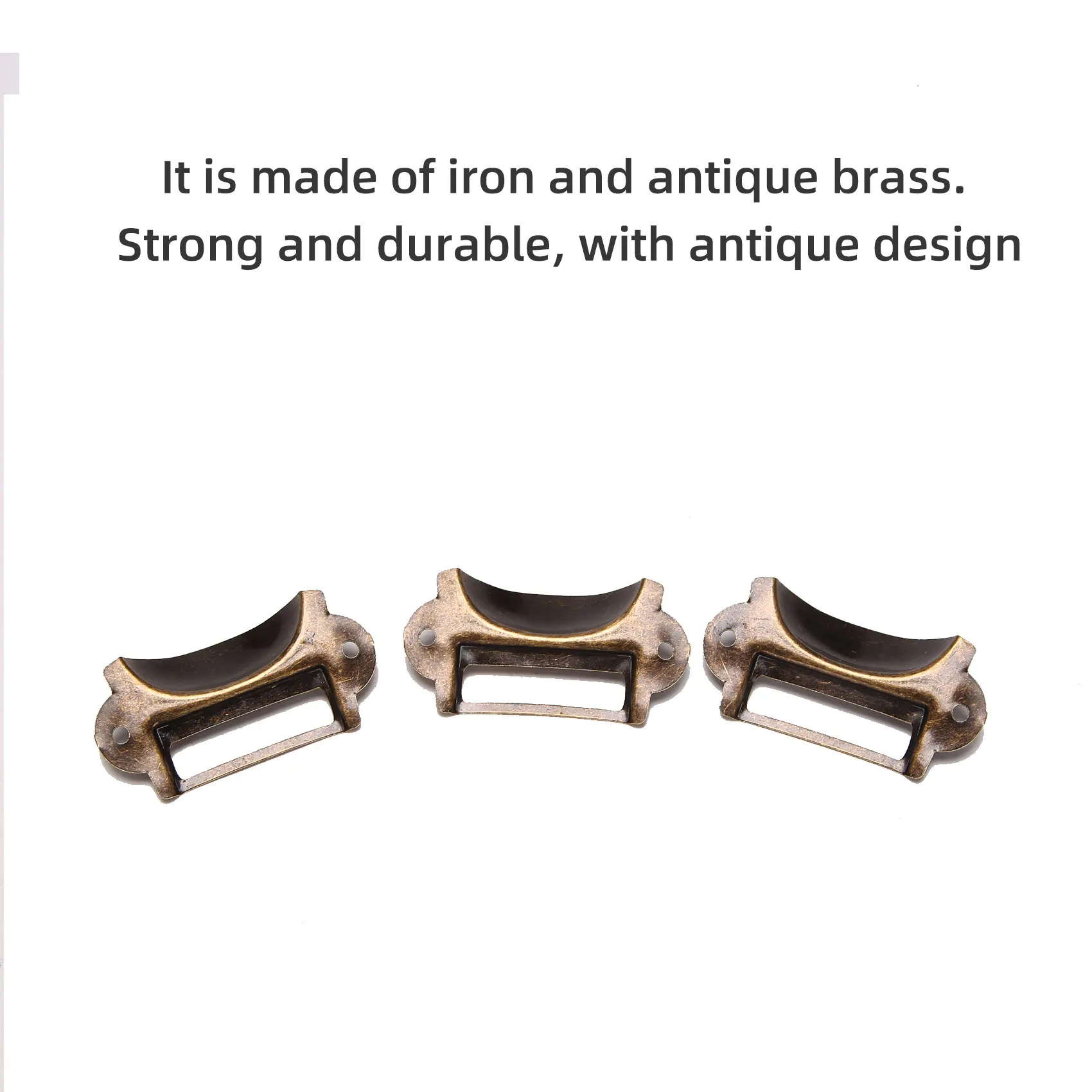 20 шт. именная карта ручки для картотеки держатель этикеток античная бронза