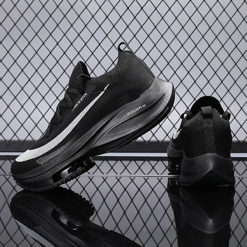 Zoomx Alphafly 4% Breathable Comfortable Mens Running Shoes Zoom Tempo Next Flyease Black Electric Green Trainers Sport Sneakers