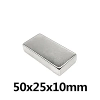120pcs 50x25x10 mm n35 block powerful magnets strip neodymium magnet 50x25x10mm strong permanent ndfeb magnetic 502510 mm