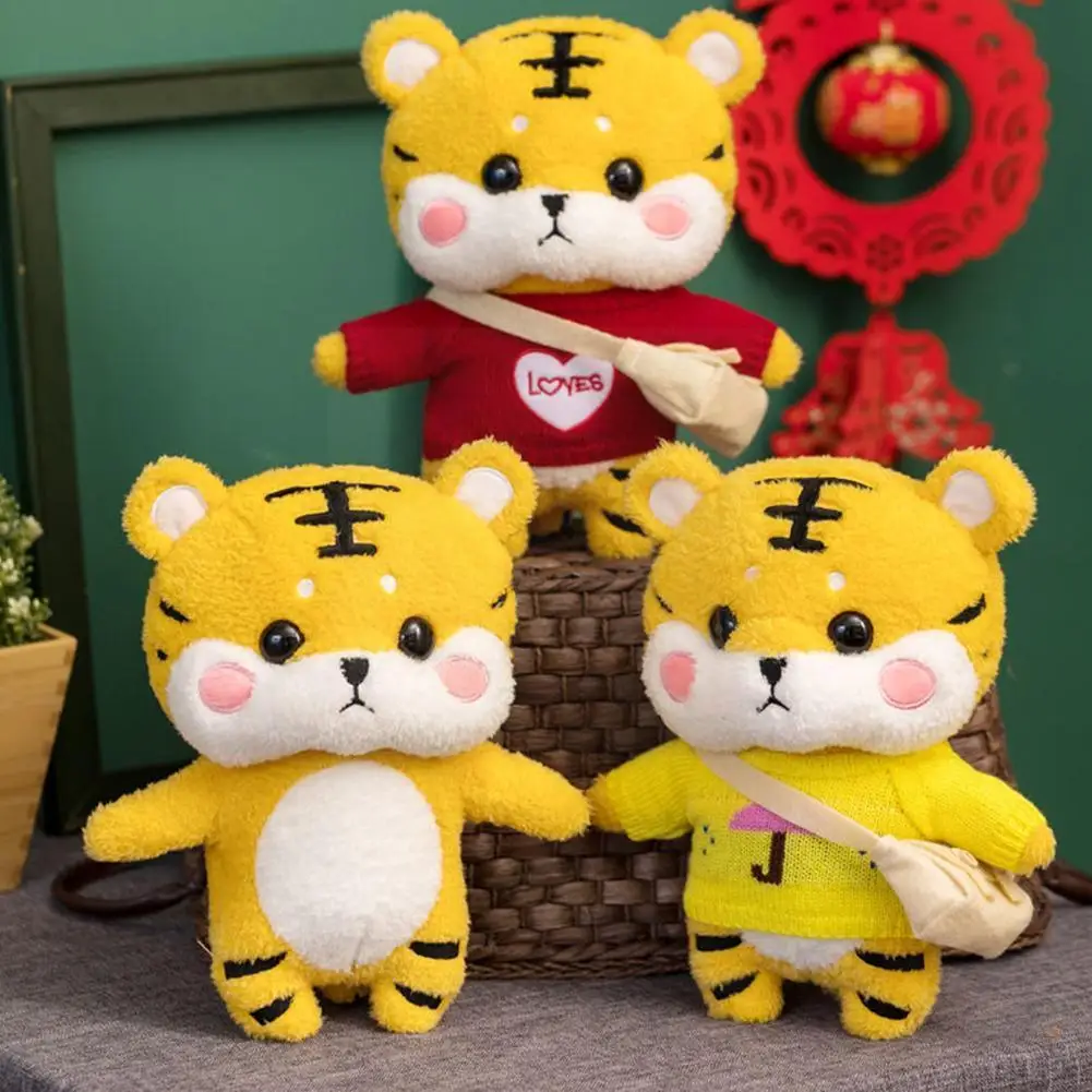 

30 см кукла-Тигр плюшевая игрушка Плюшевая Кукла Одежда с сумкой плюшевая детская одежда на день рождения кукла детская игрушка аксессуары П...
