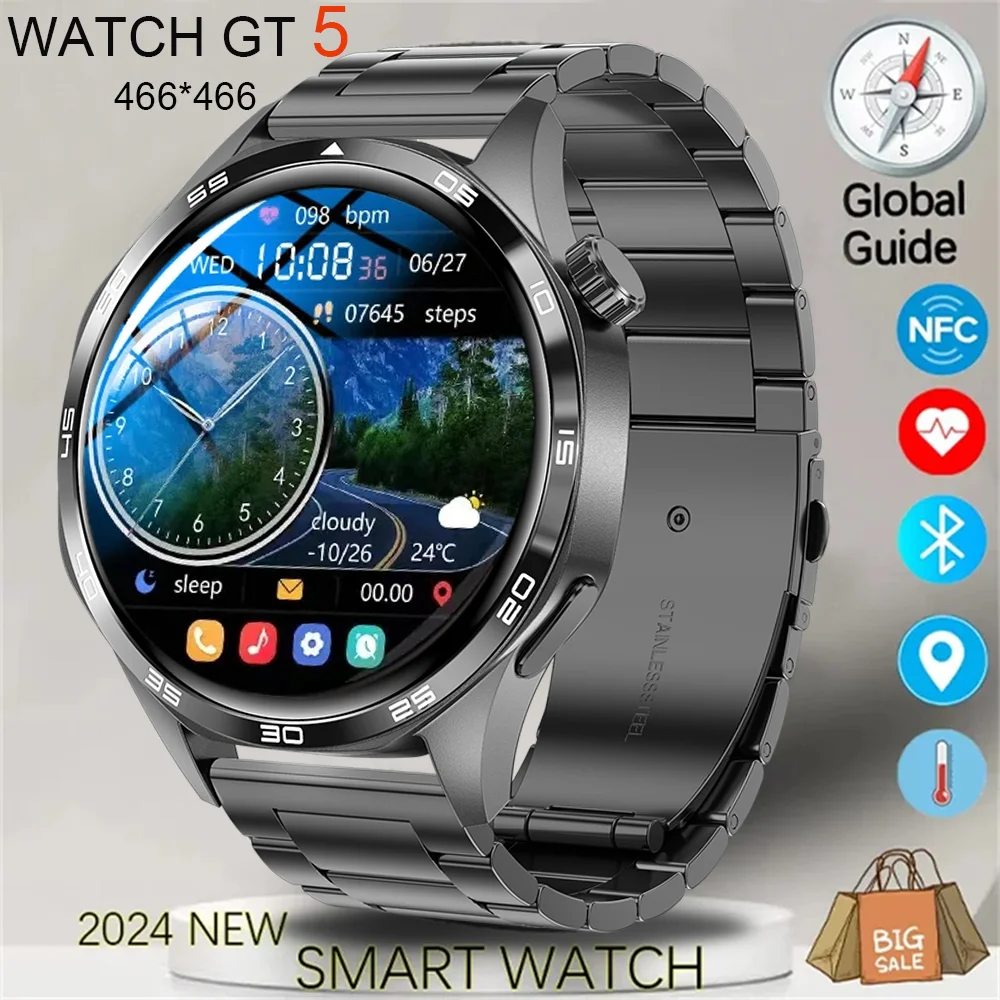 Мужские смарт-часы Huawei GT5 PRO