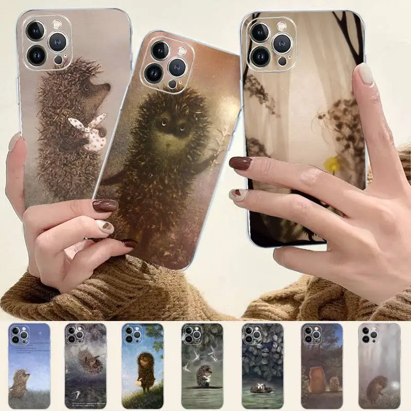 

LVTLV bright Hedgehog in the Fog Phone Case For iPhone 14 11 12 13 Mini Pro XS Max Cover 6 7 8 Plus X XR SE 2020 Funda Shell