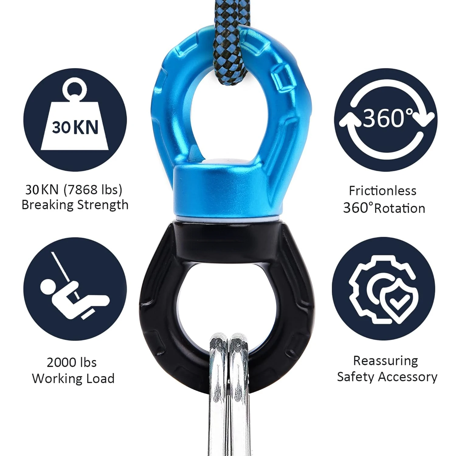 Надежный высокопрочный поворотный шарнир с прочной обмоткой 35 кН — безопасный