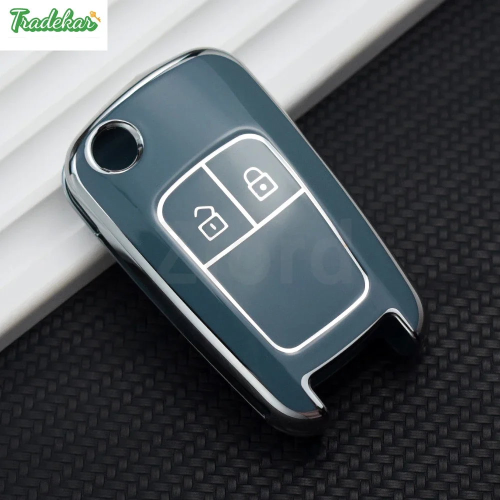 Фото Автомобильный чехол для ключа из ТПУ, 2 кнопки для Chevrolet Equinox Volt Cruze Impala Camaro Garna Yakista AVEO Impala GMC Terrain №1