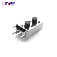 micro tactile switch 6611mm with double support holder 3 pin dip horizontal 6x6 series tact push button switch