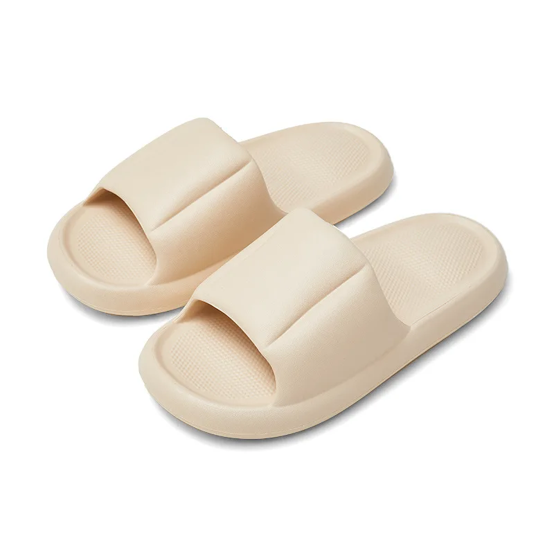 Men's and Women's Home Slippers Pepper Colored Couple's Bath Slippers Simple and Durable Women Slippers  Women  Shoes