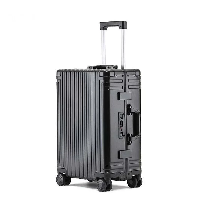 Carrylove 20 &quot24" дюймов роскошный качественный алюминиевый чемодан-спиннер сумка