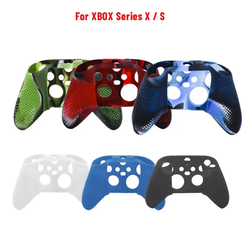 

For Xbox One X S Controller Gamepad Camo Silicone Cover Rubber Skin Grip Case Protective For Xbox One Slim Joystick