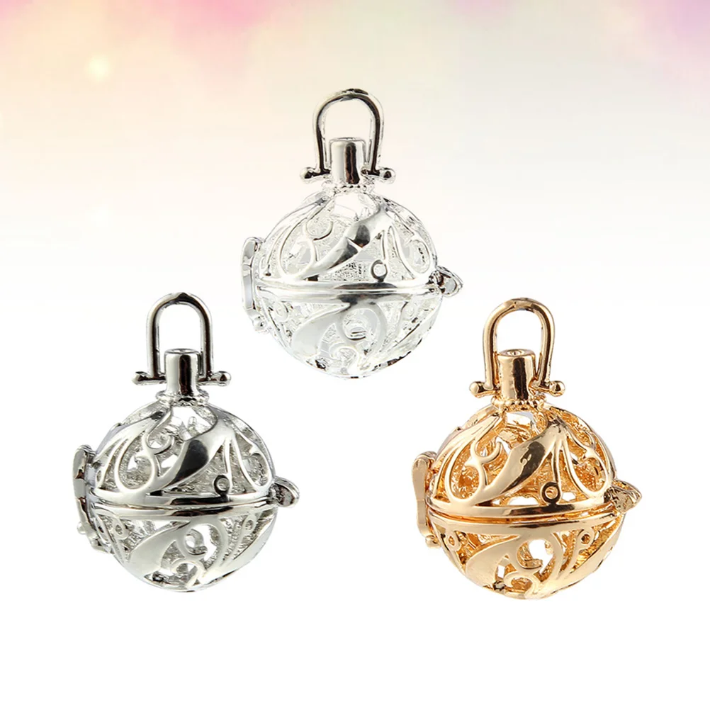 

6 Pcs Jewelry Accessories Scent Fragrance Diffuser Ring Accessories Necklace Pendant Ring Necklace Perfume Pendant Hollow Out