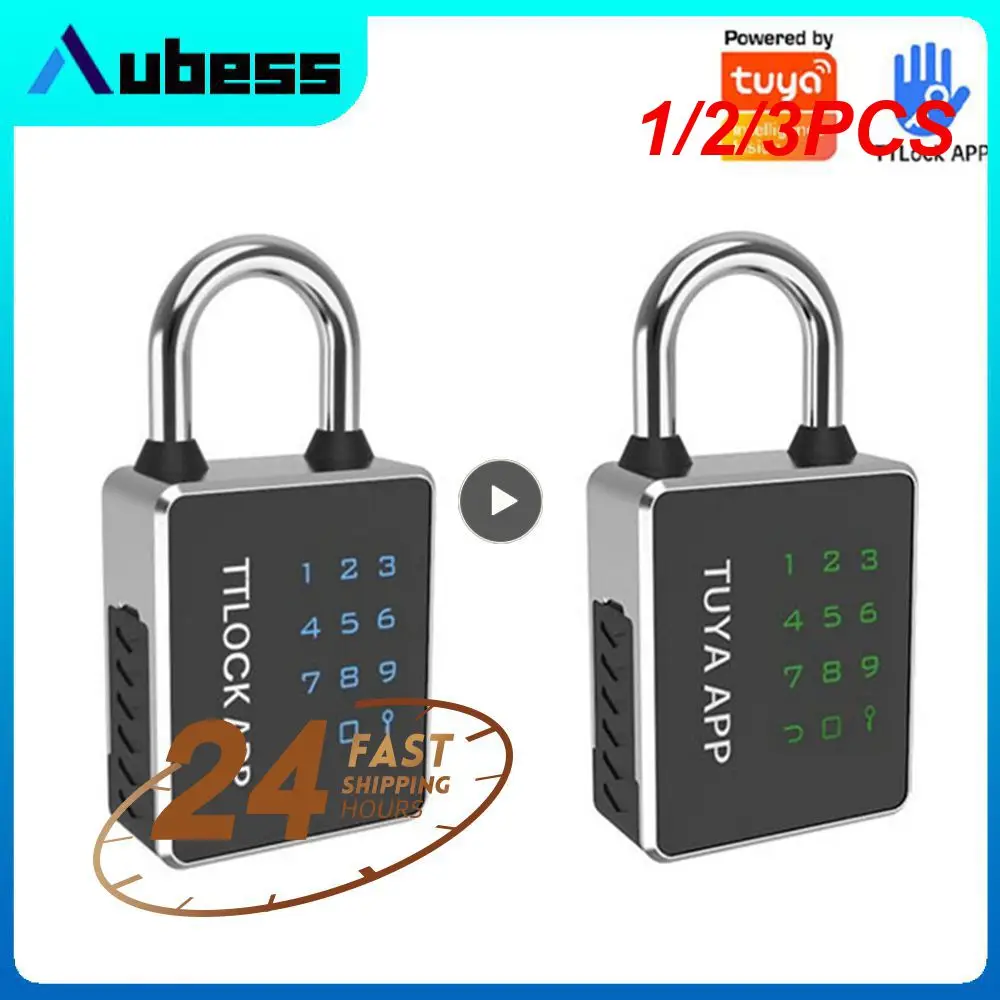 

1/2/3PCS Ways Unlock TUYA or TTlock App Waterproof Password Key 13.56khz RFID Card USB Door Lock Smart Padlock