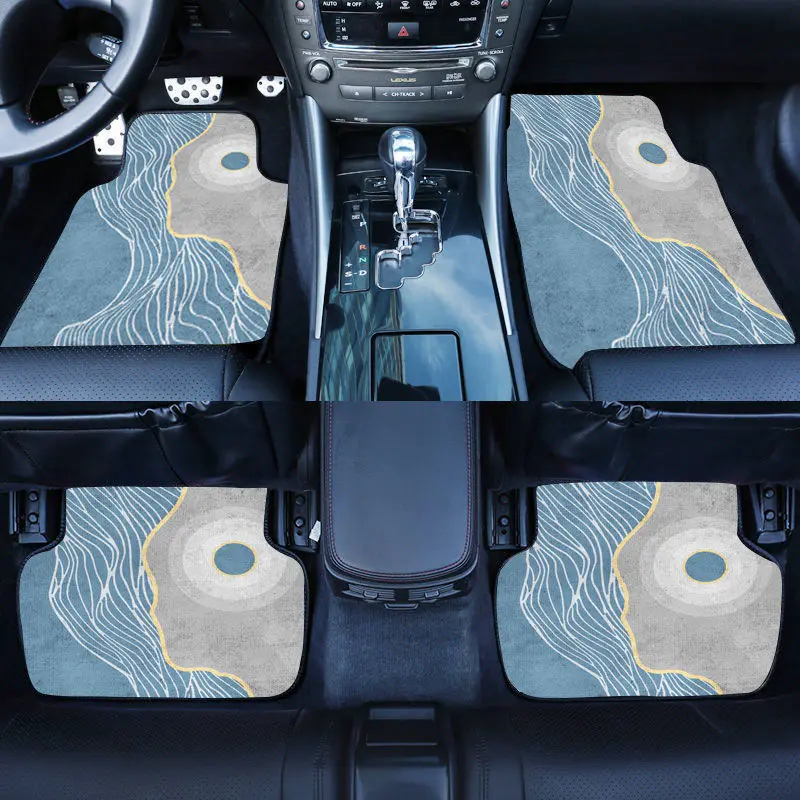 

ATsafepro Universal Automotive Carpet for Car Washable Floor Mats Waterproof Non-slip Vehicle Floor Mats 4pcs Car Accessory