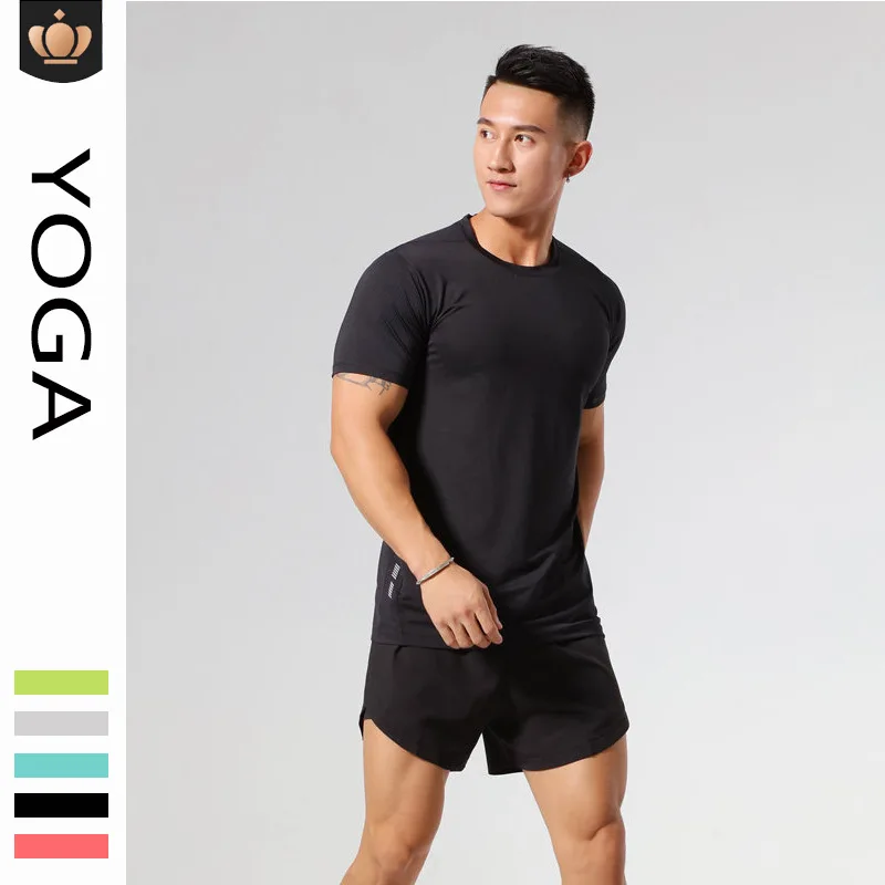 

Alo Yoga 2022 New Sports Top Men's Breathable Perspiration Quick-drying Sports T-shirt Fitness Running Training Short Sleeves