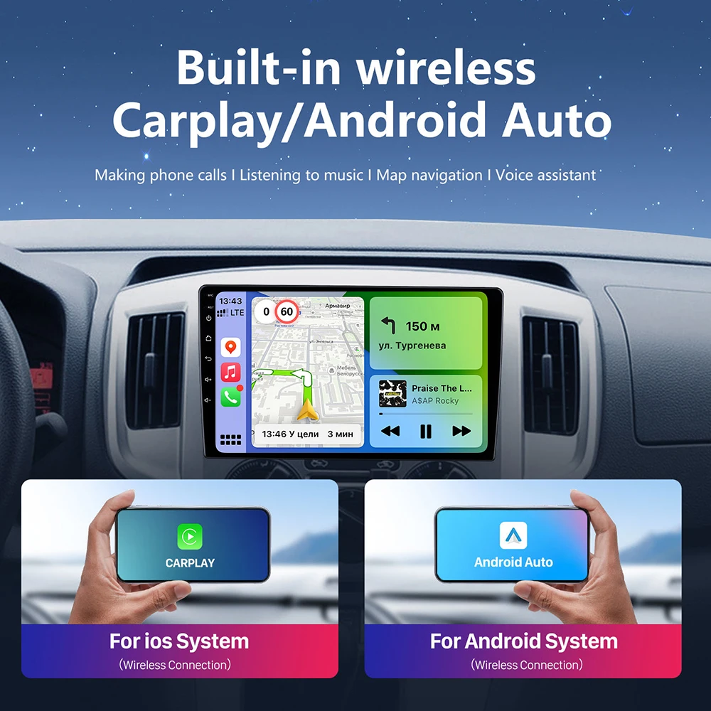 Фото Автомобильное радио Android 16 для SEAT Ibiza 2017 2018 2019 2020 Carplay, навигация, GPS, мультимедийный плеер, Wi-Fi + 5G, стерео, авто головное устройство №3