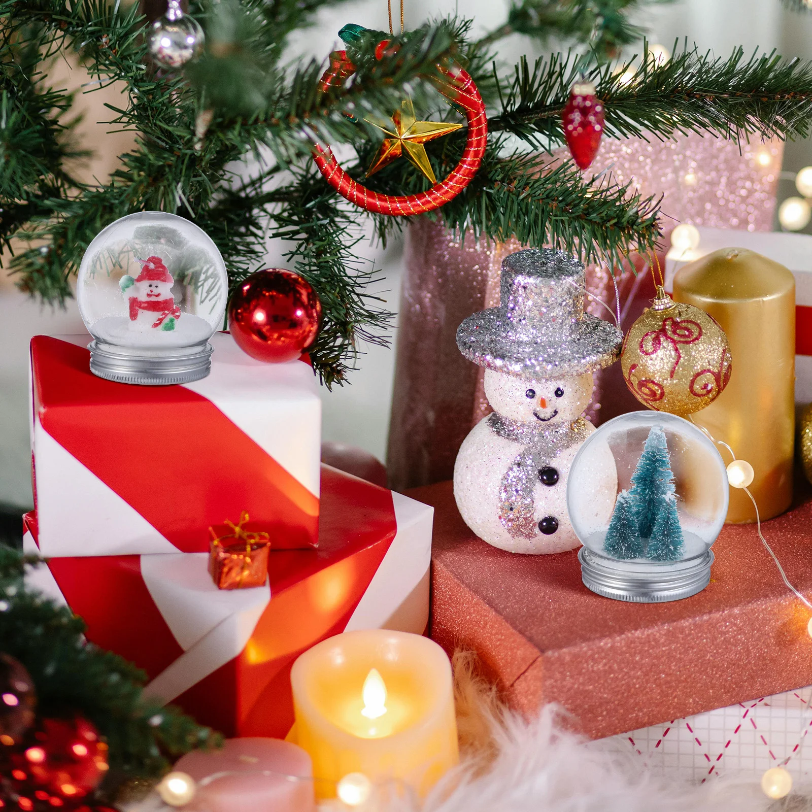 10 шт. Щелкунчик снежный шар DIY водные глобусы поставки компактный пластиковый