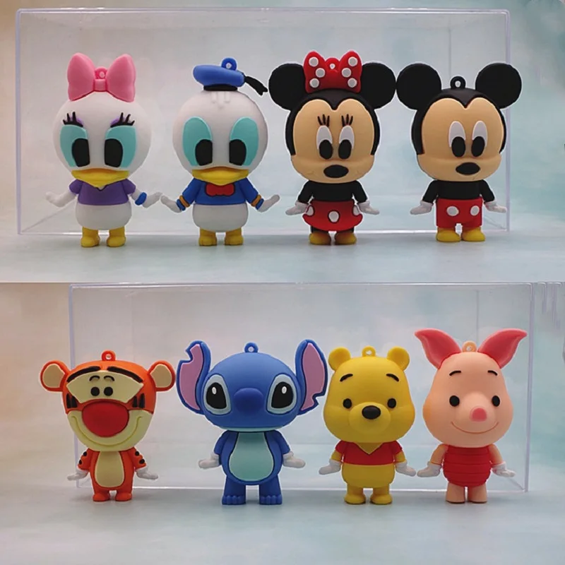 

Детские экшн-фигурки Disney, Стич, Микки, милые аниме-фигурки, подвеска «сделай сам», аксессуары, кукла, Подарочные игрушки