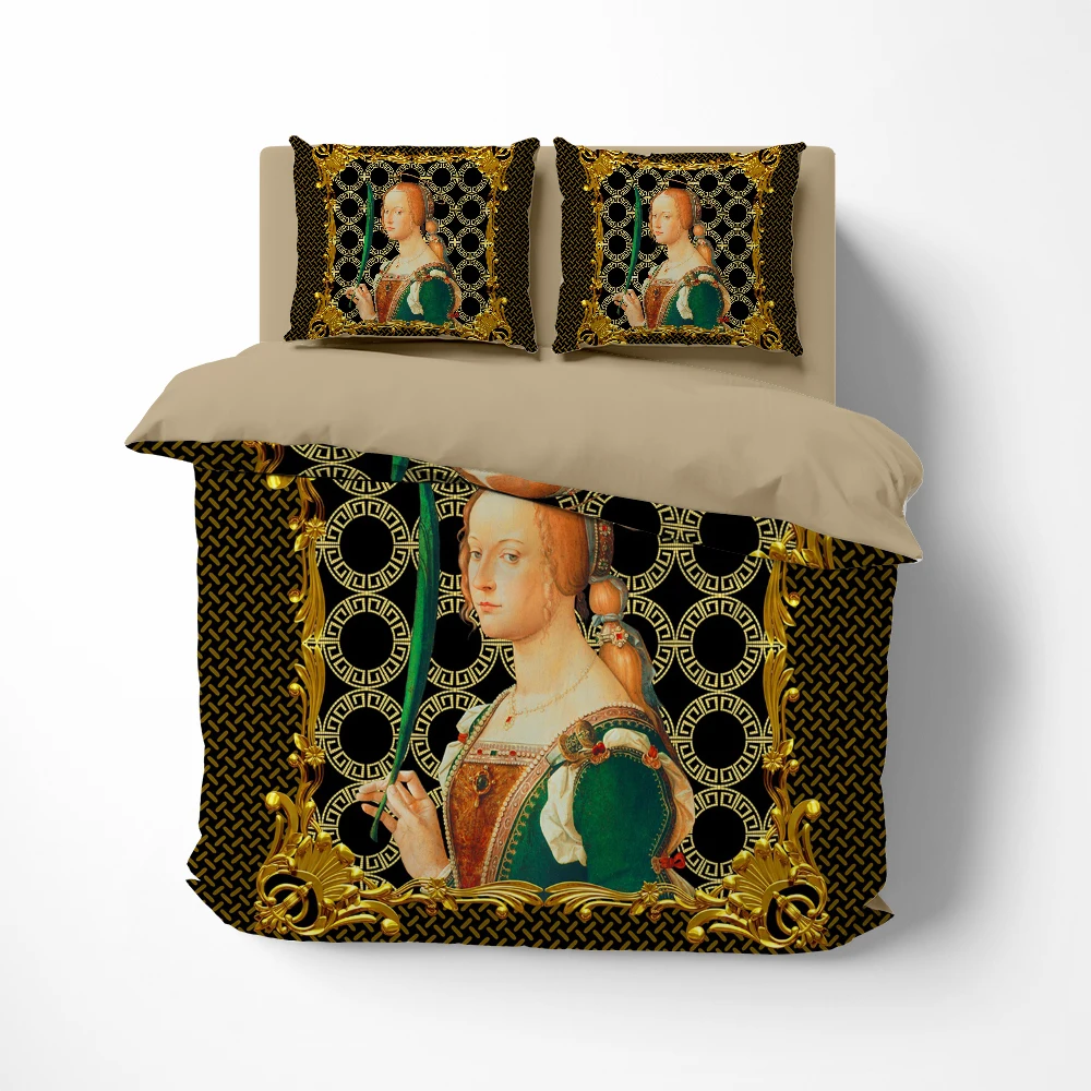 Customizable size Bedding set euro twin queen king bed linen Quilt/Duvet cover set Linens  2bedrooms Bed set for home frame