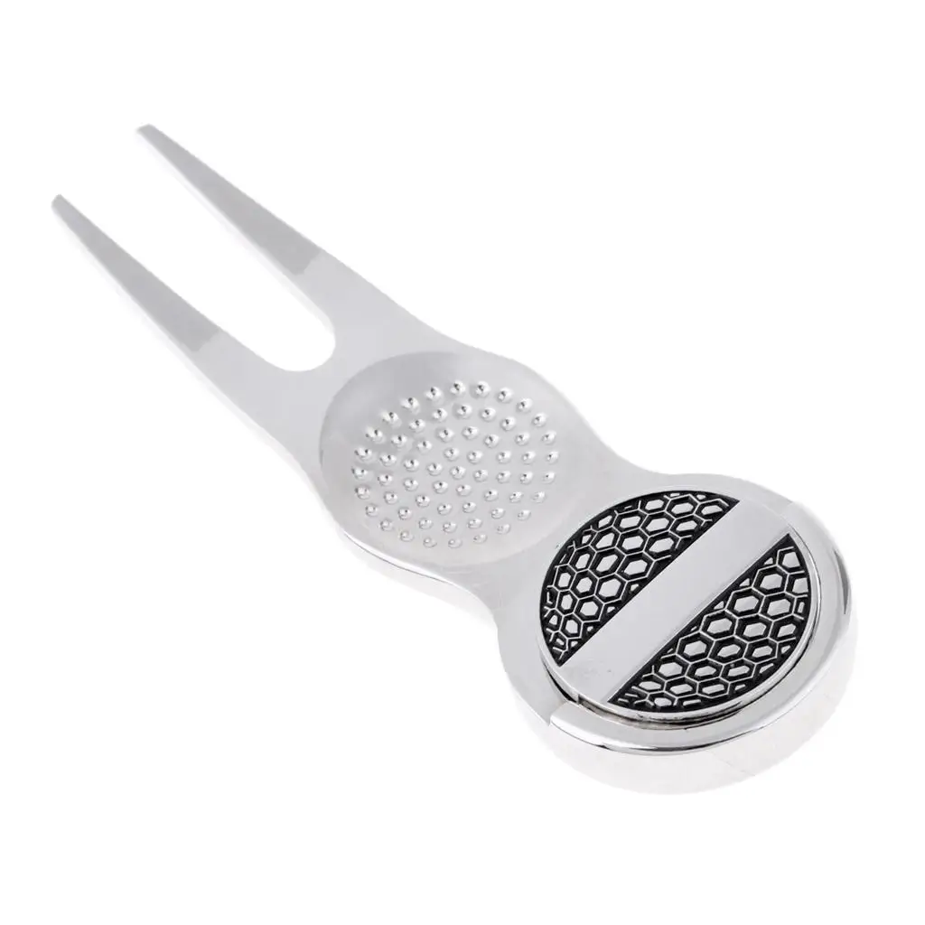 

Портативный маркер для мячей для гольфа, серебристый инструмент для ремонта