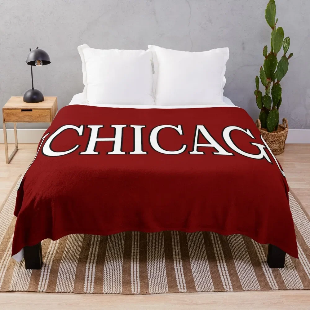 Фото uchicago - плед с изогнутым шрифтом Serif, роскошный мягкий пушистый плед для дивана или кровати №1
