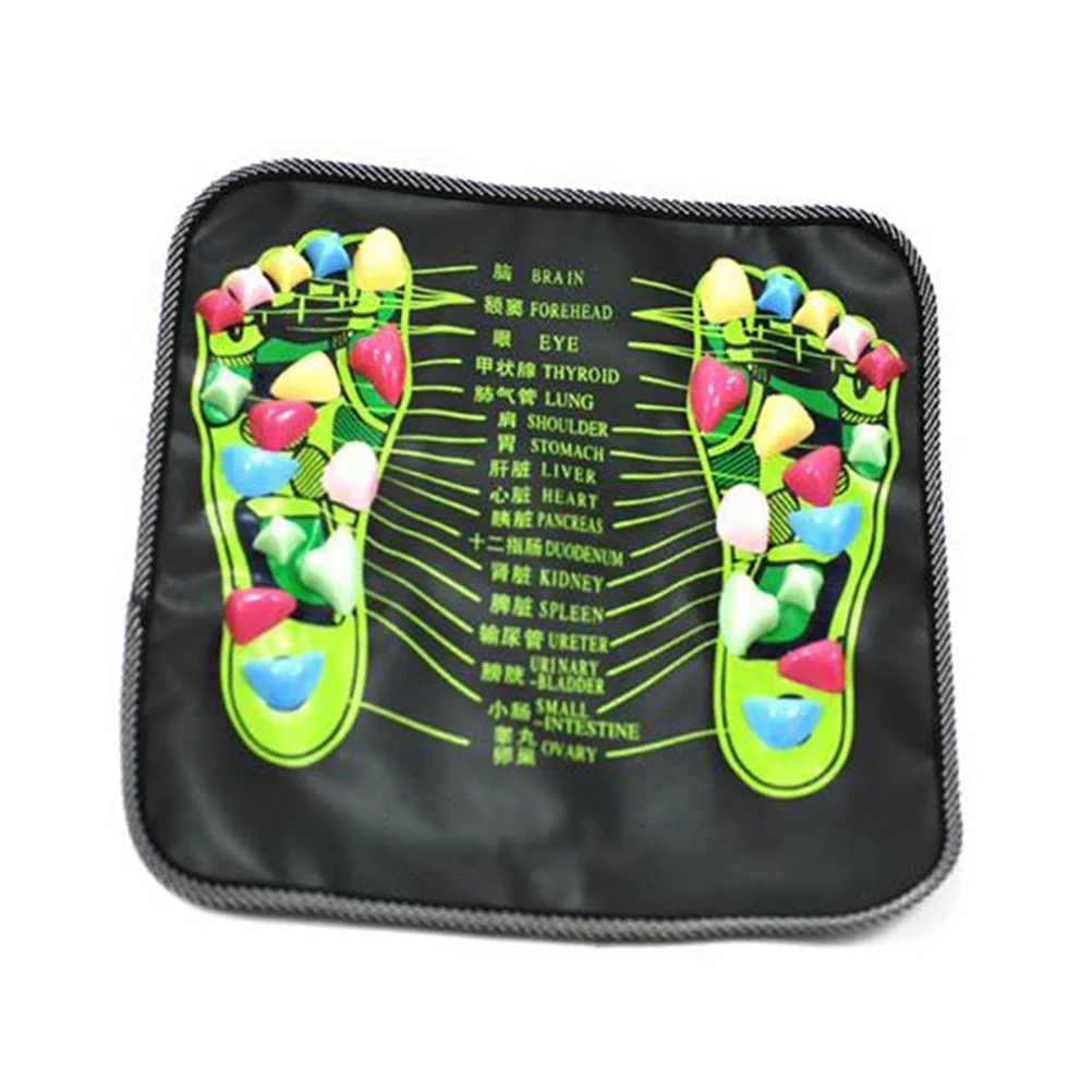 

1pc Stone Pad Acupressure Stepping Stones Reflexology Stone Pad for Acupressure Relaxes ( Black )