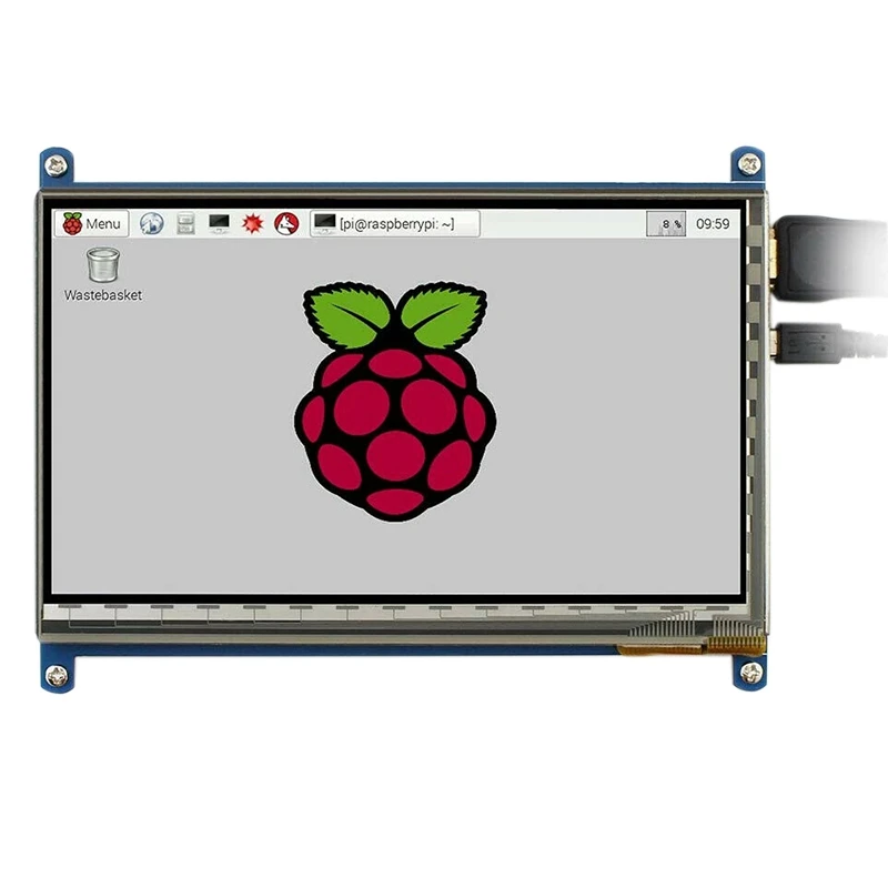 

7 дюймовый емкостный пресс-экран Waveshare HDMI LCD (B) 800X480 для Raspberry Pi с поддержкой Windows 10/8,1/8/7