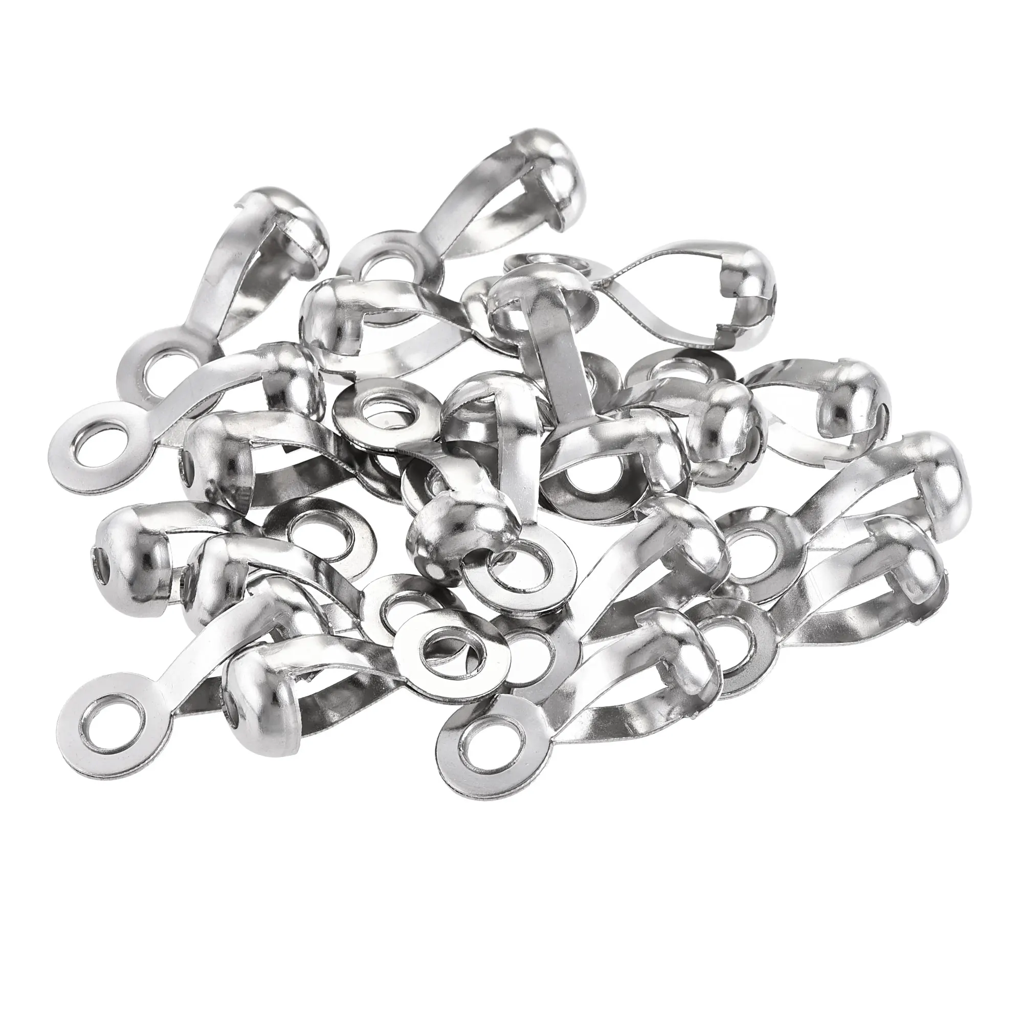 

Uxcell Ball Chain Connector 10mm Hole Pull Loop Link Stainless Steel 20 Pcs