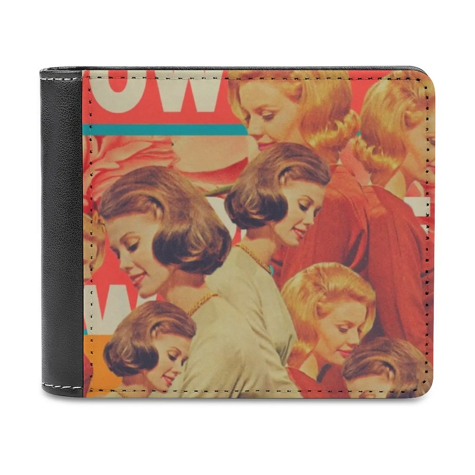 

Женский мощный мужской кошелек кошельки новый дизайн долларовая цена топ мужской кожаный кошелек Фрэнка мотыль винтажный коллаж ретро