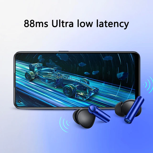 Global Version realme buds air 3 Bluetooth 5.2 long battery life Earphone 42dB Active Noice Cancelling Headphone IPX5 Waterproof 3