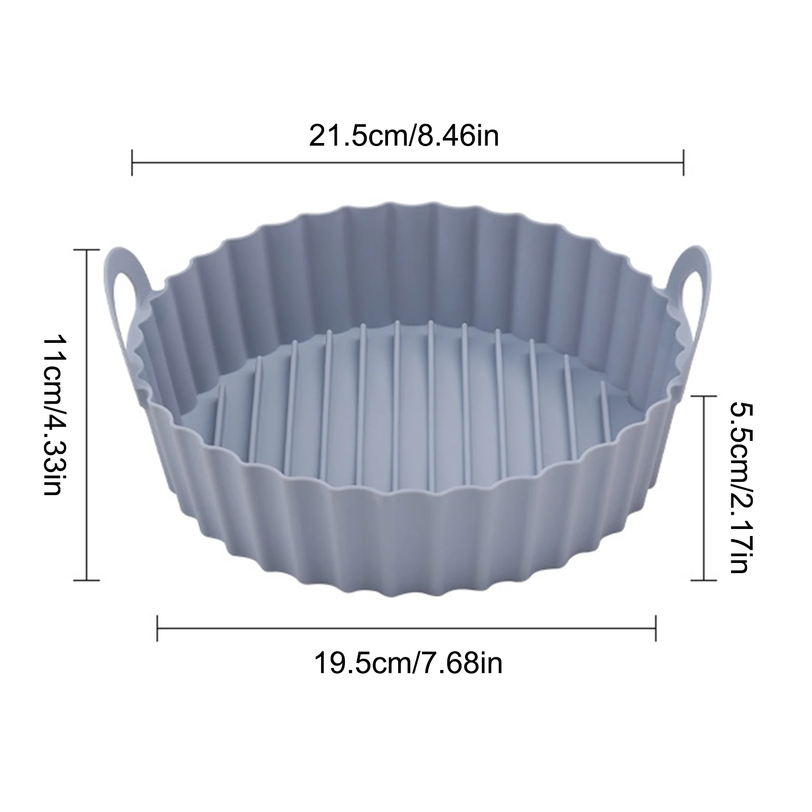 

Air Fryer Silicone Pot Dishwasher Safe Air Fryer Silicone Liner Insert Reusable Silicone Heat Resistant Silicone Air Fryer