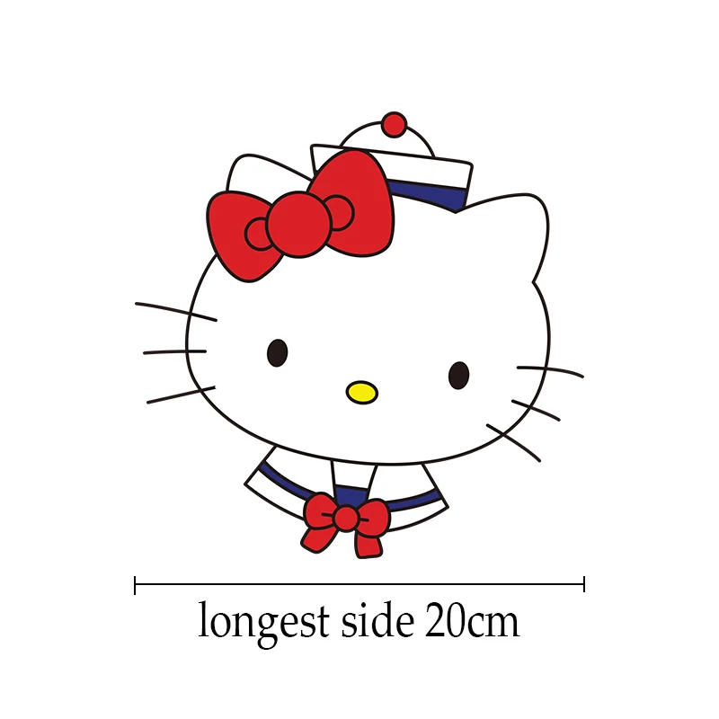 Мультяшные термоклейкие нашивки Hello Kitty сделай сам для детской одежды стикеры