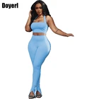 Сексуальный комплект из двух предметов, топ и брюки, Женская Клубная одежда для вечерние НКИ, элегантные комплекты из двух предметов, лето 2022