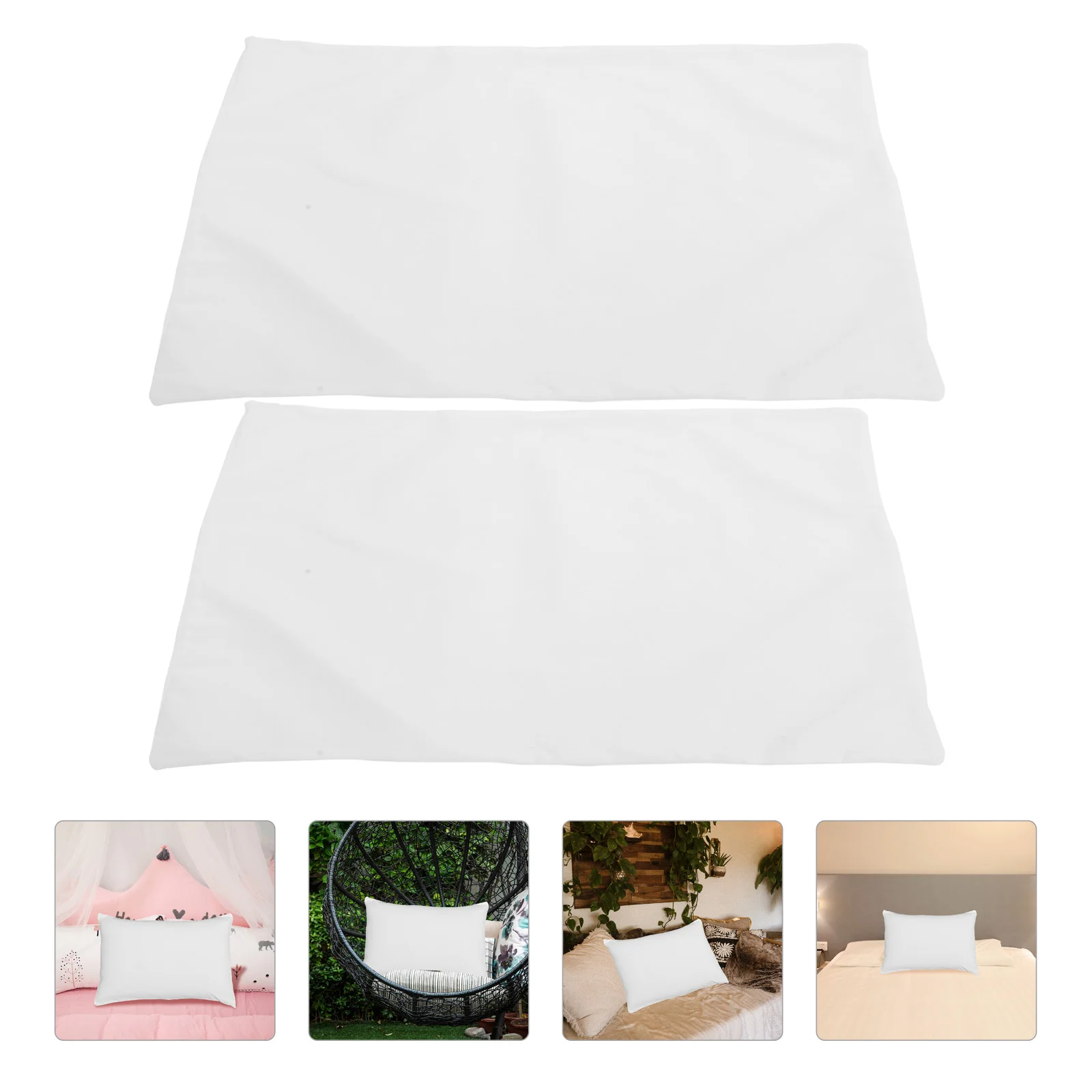 

2 Pcs Pillow Covers Travel Covers Envelope Closure Kids Polyester Baby