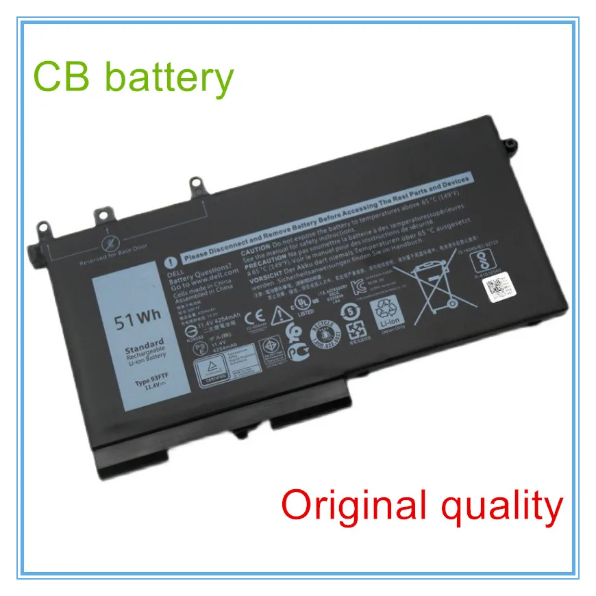 

Аккумулятор 93FTF для ноутбука 5480 5490 5580 5590 5495 5491 E5480 E5490 E5580 E5590 M3520 M3530 4YFVG