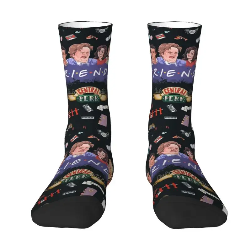 

Cartoon Friends Characters Men Women Crew Socks Unisex Cute 3D Print TV Show Dress Socks