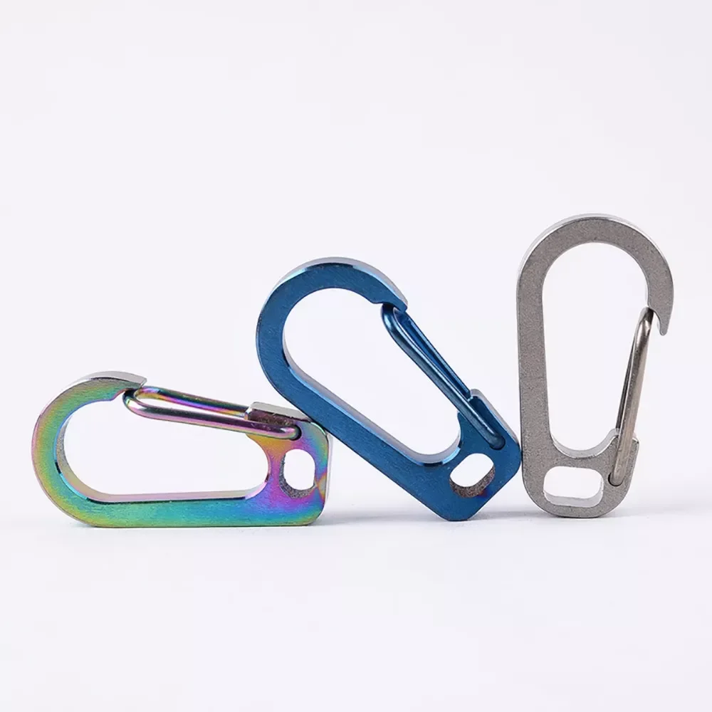 

Outdoor Climbing Aluminium Alloy D Shape Buckle Carabiner Survial Key Chain Climb Hook Clip Backpack Buckle Keychain Tools #YJ