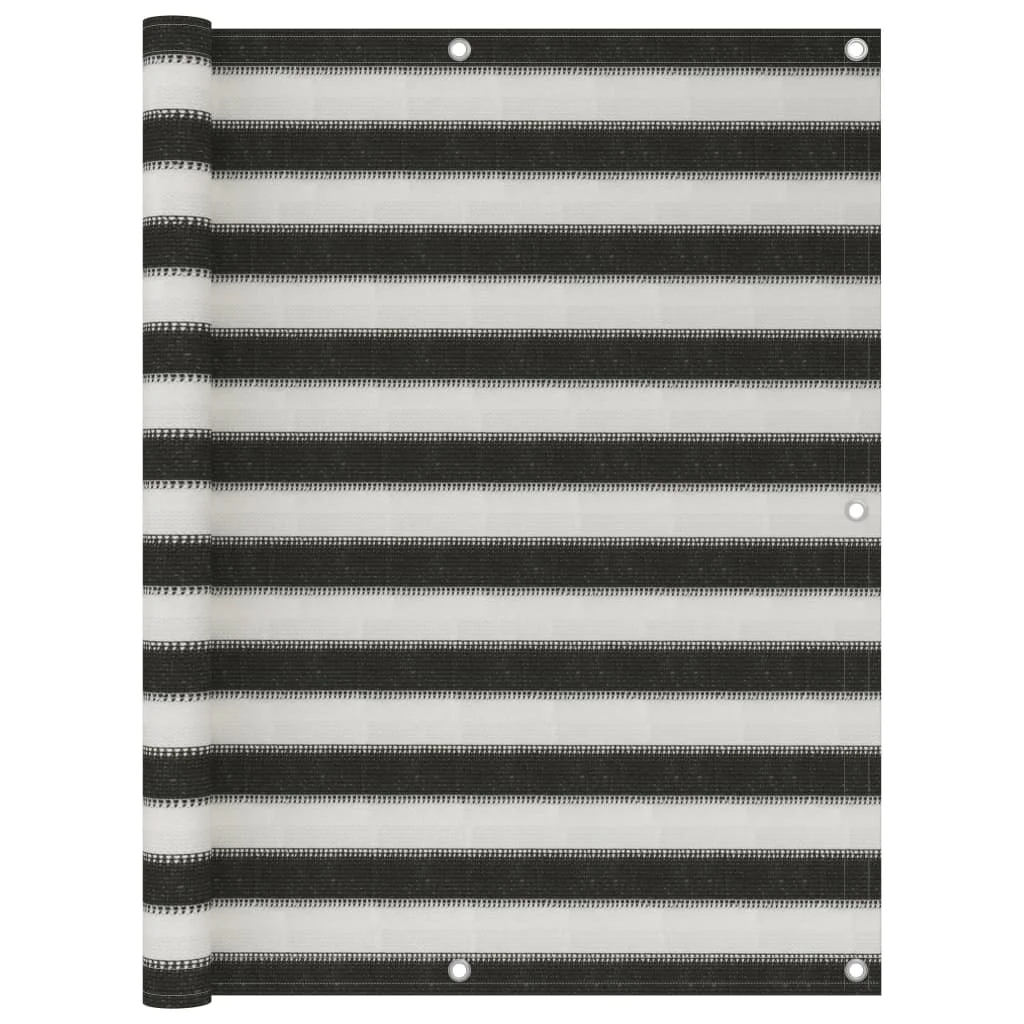 

Screen balcony charcoal and white HDPE 120x600 cm