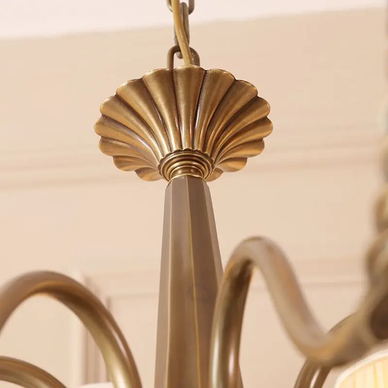 Глубокая антикварная медная американская лампа для спальни свет в древнем стиле