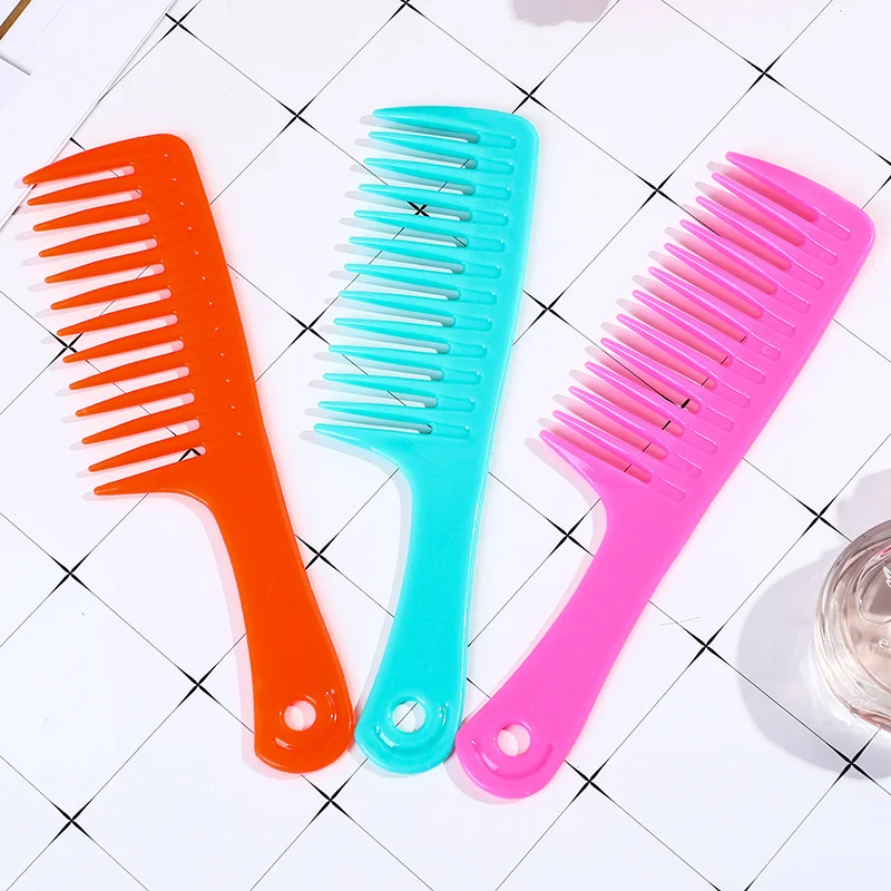 

Hairdress Comb Heat Resistant Woman Wet Hook Curly Hair Brushes Pro Salon Dyeing Styling Tools Coarse Wide Spikes Tooth