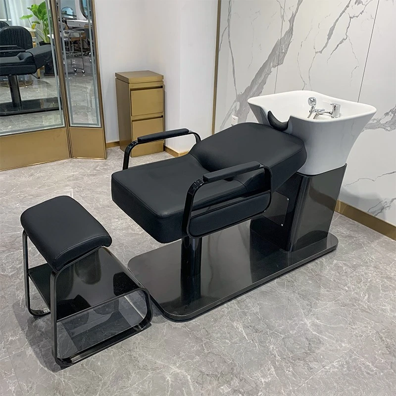Вращающийся простой шампунь-стул для мытья волос спа-мойка кровать