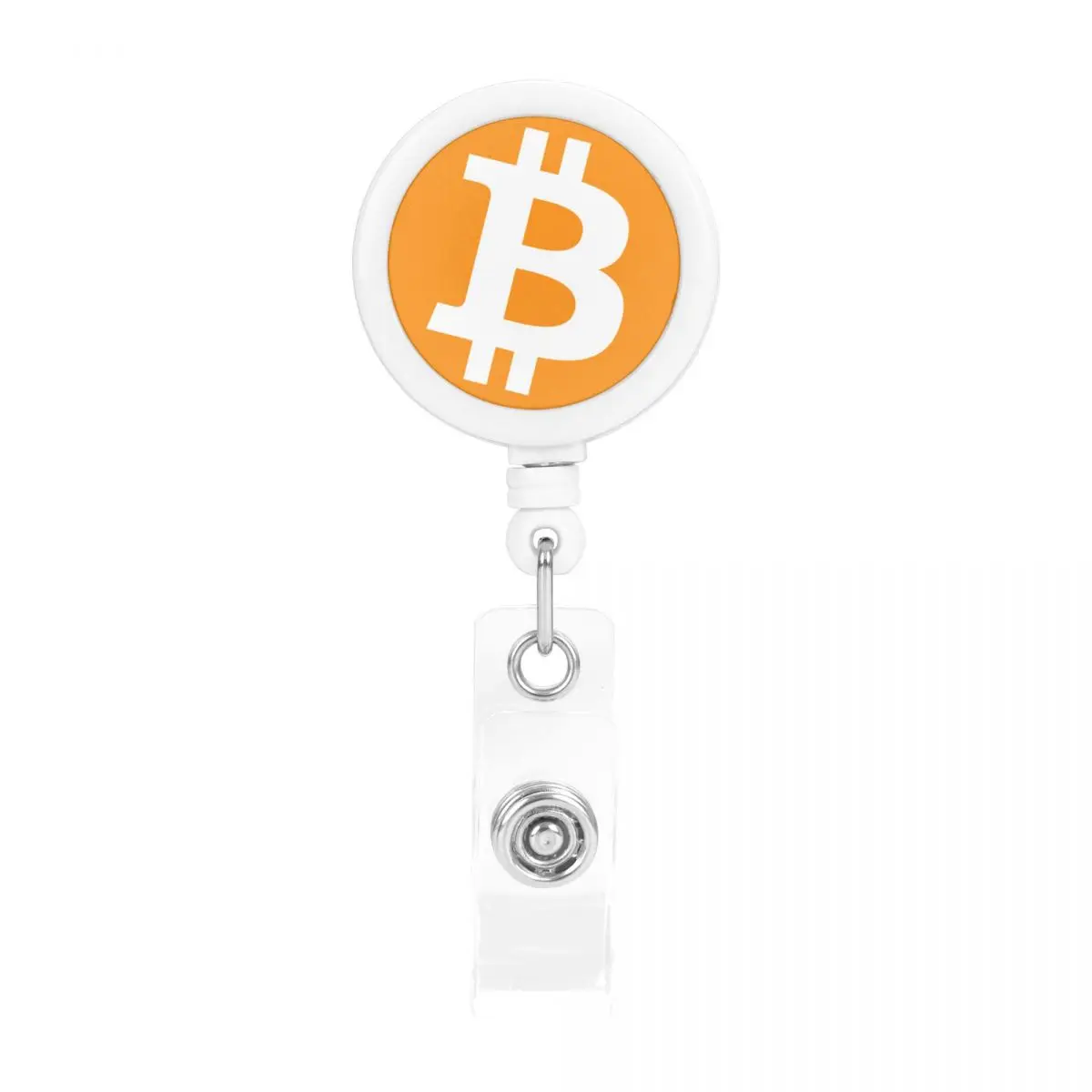 

Брелок для ключей с выдвижным ремешком для карт, держатель для бирки с именем биткоина, катушка с цепью для отдачи