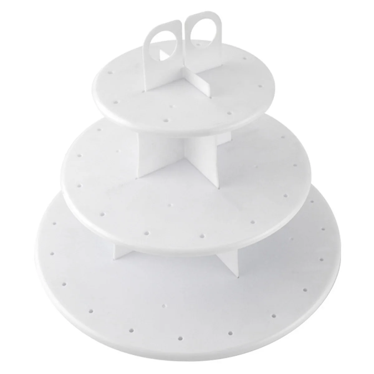 

Lollipop Holder 3 Layers 42 Holes Lollipop Display Rack Dessert White Plastic Cake Pop Display Stand Decorative Dessert Tower