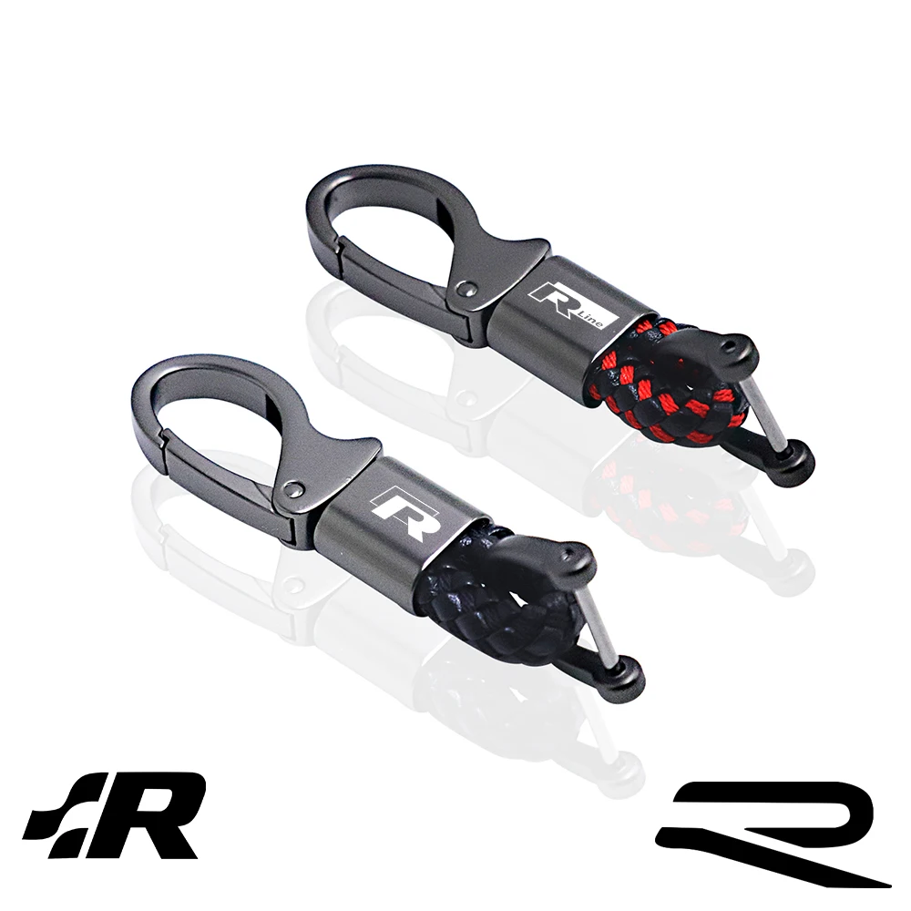 

for Volkswagen vw r Racing rline Passat golf 3 4 5 6 7 mk4 mk5 mk7 Tiguan Touareg CC GR SR car Key chain car accessories