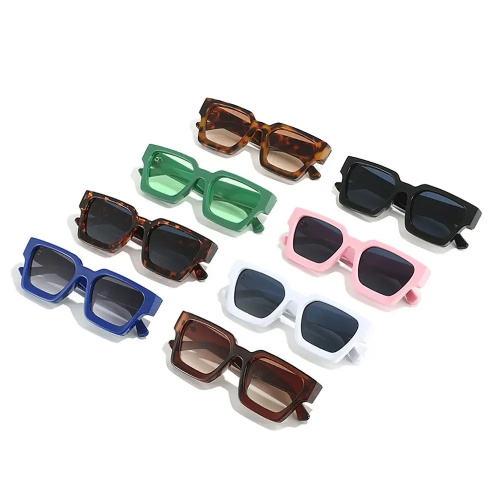 

Солнцезащитные очки кошачий глаз для мужчин и женщин UV-400, винтажные многоугольные, в стиле ретро, футуристический, в толстой оправе, с квадратными линзами