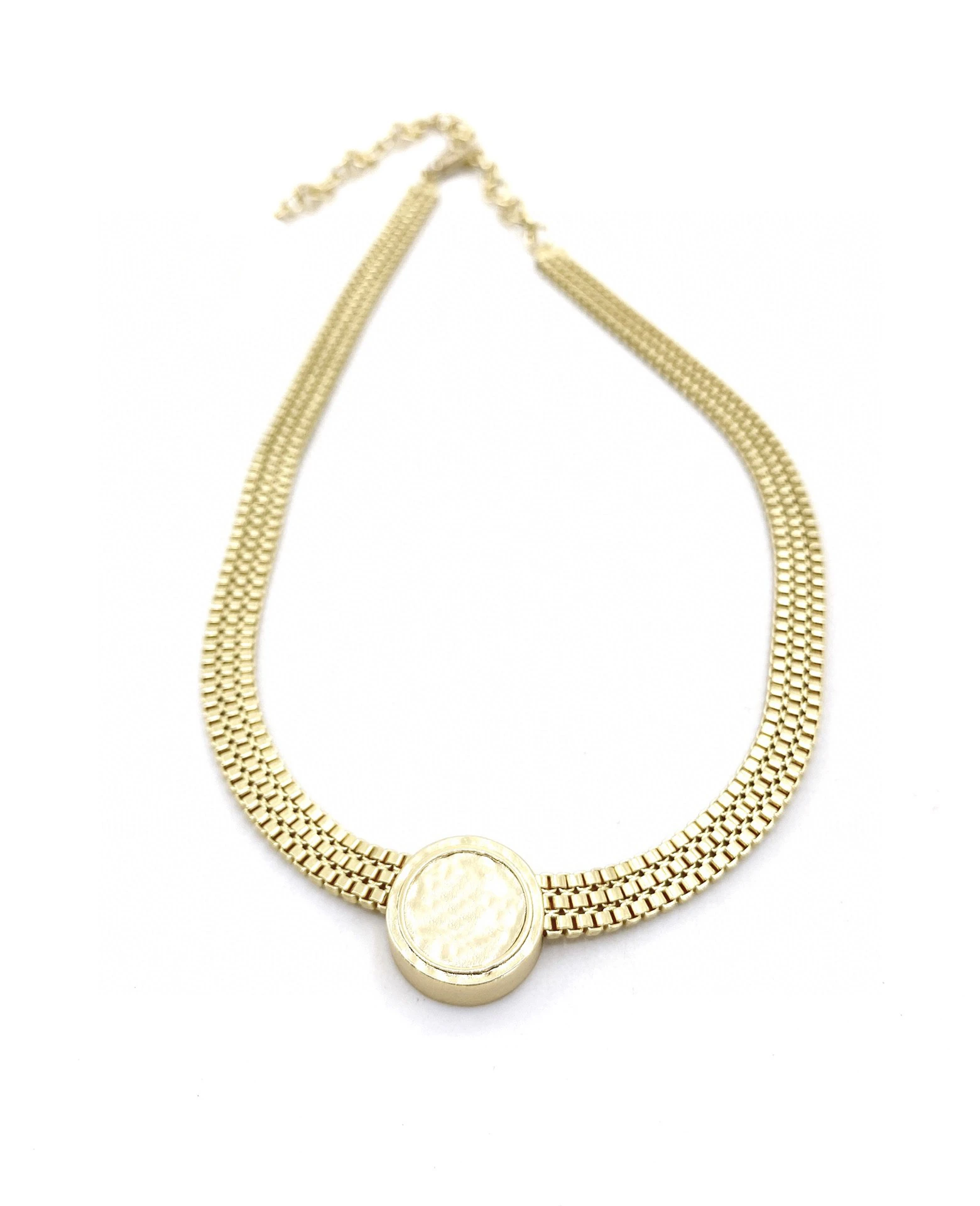 

NEW IN 2023 Retro Classical Tri-color Winding Rod Pendant Fashion Banquet Daily Wear Original Chain Necklace
