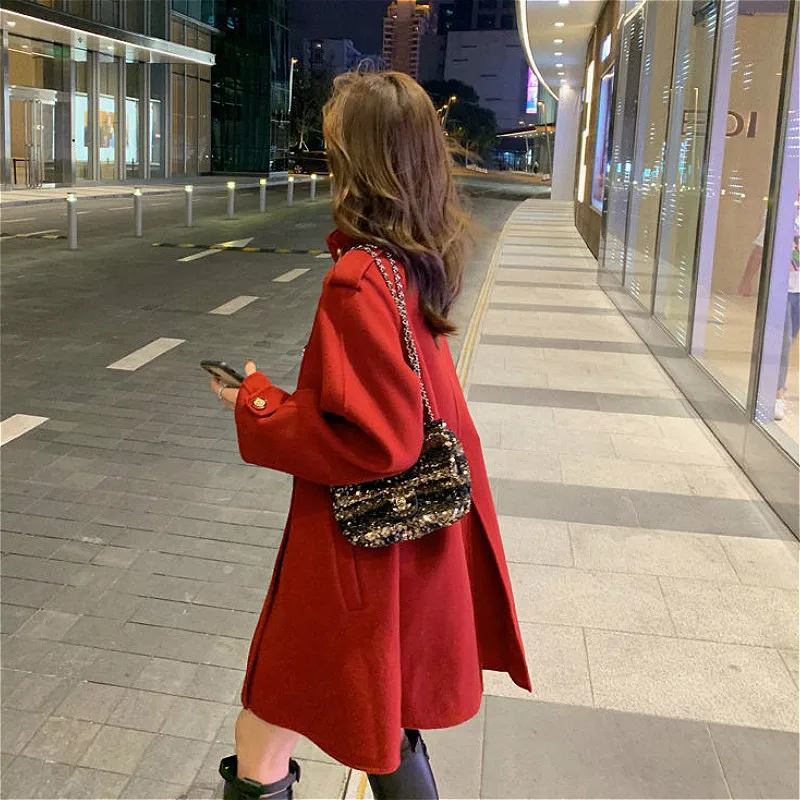 Женская зимняя одежда на пуговицах элегантное однотонное повседневное стильное