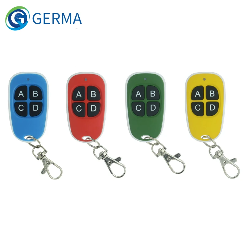 

GERMA 433 Mhz 4 Key Garage Gate Door Opener Duplicator Copy Remote Controller 433MHZ Remote Control Clone Cloning Code Car