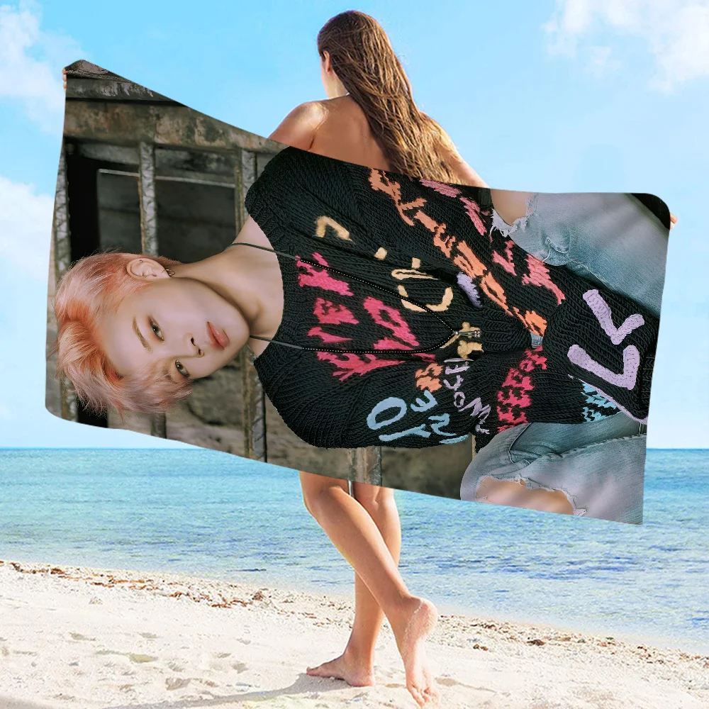 P-Park-JiMin Пляжное Полотенце Из Микрофибры Быстросохнущее Мягкое Впитывающее