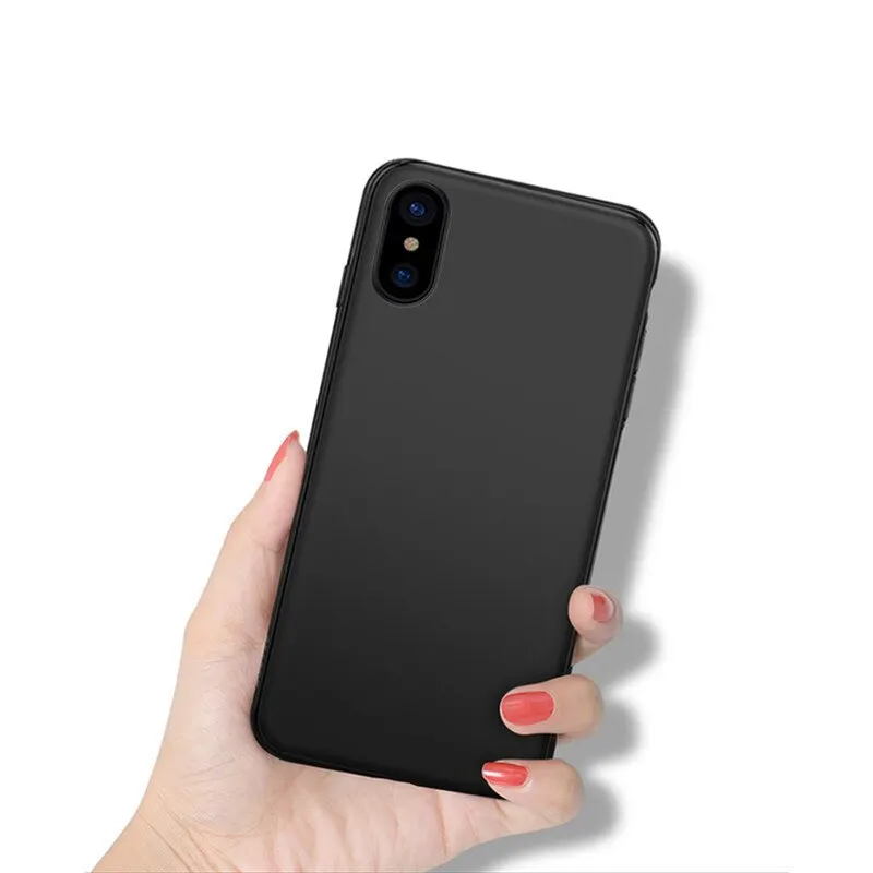 

Magnetic Car Phone Case Ultra Thin for iPhone X XS XR 11 11PRO 6 7 8 Invisible Built-in Magnet Plate Soft TPU Shockproof Cover