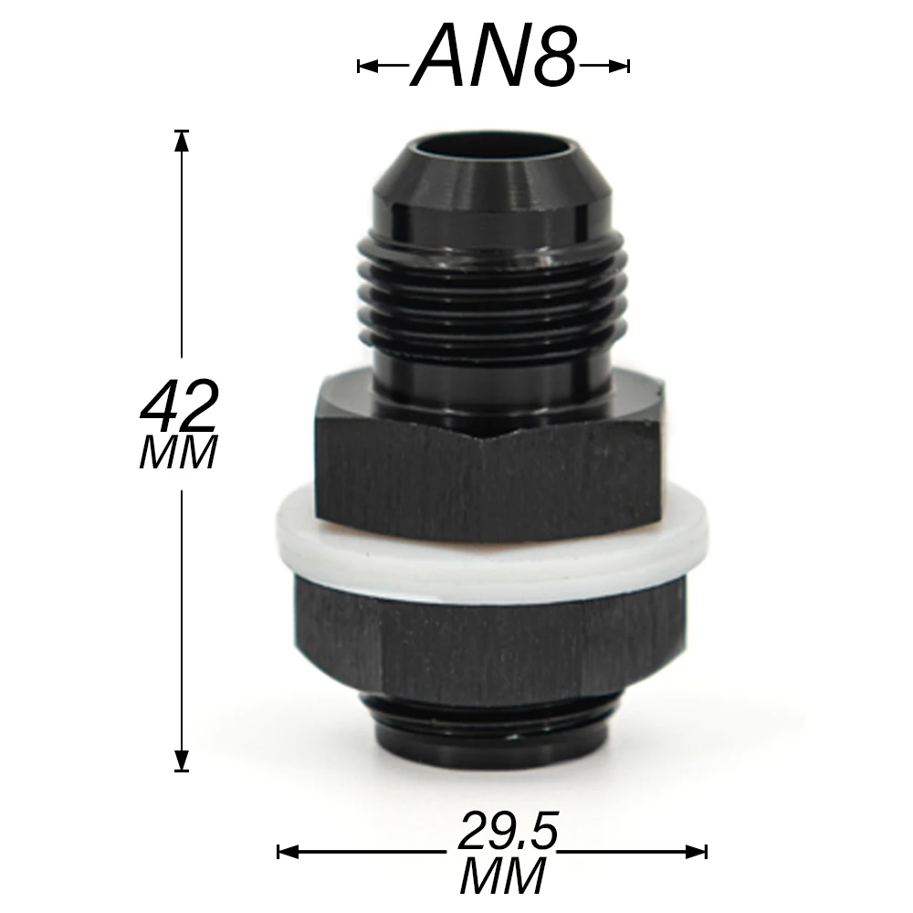 

Алюминиевая перегородка для топливных элементов AN6 AN8 AN10, аксессуары, черная перегородка для топливных элементов, адаптер для перегородки