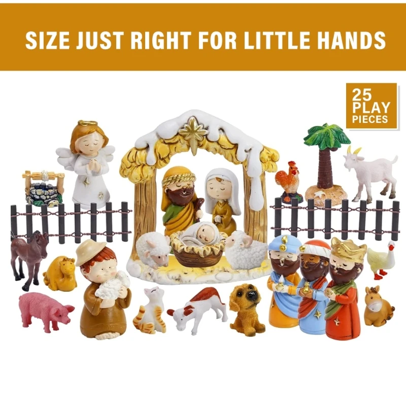 N7MD Рождественский календарь приключений с 25 вертепами для детей обратным